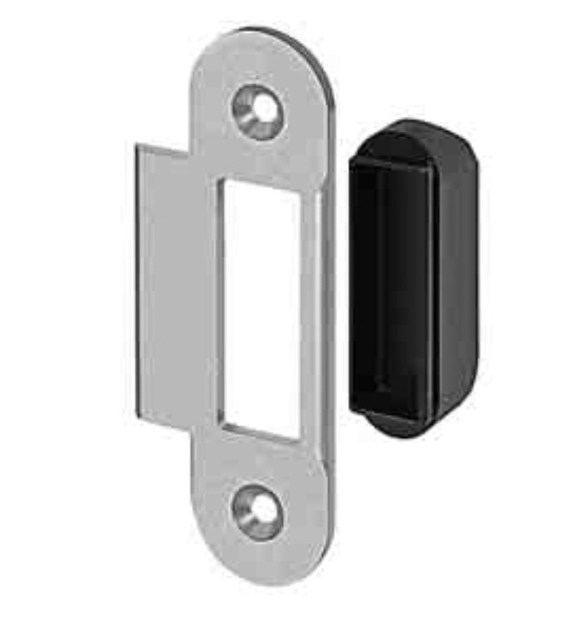 1102 מנעול תפוס/פנוי עם נעילה בלשונית, חזית 18 מ"מ 50 מ"מ ניקל 1102 מנעול תפוס/פנוי עם נעילה בלשונית, חזית 18 מ"מ 50 מ"מ ניקל