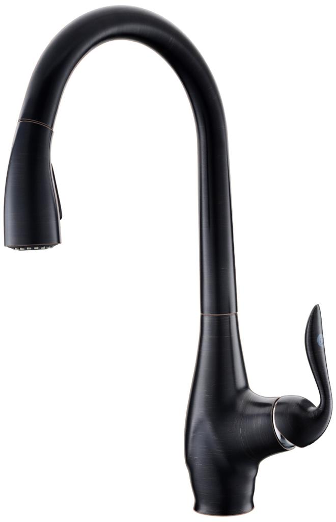 ברז מטבח נשלף זהב ברבור Clear ברז מטבח נשלף זהב ברבור Clear