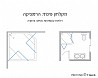 מקלחון הרמוניקה דלתות מתקפלות 70X70 לופ