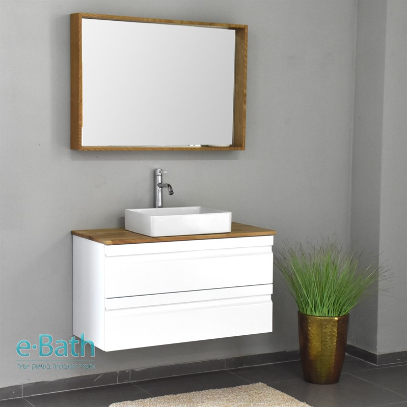 ארון אמבטיה תלוי 100 ס"מ ציקלון פלוס ארון אמבטיה תלוי 100 ס"מ ציקלון פלוס