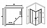 מקלחון הזזה מרובע 80X90 Alon