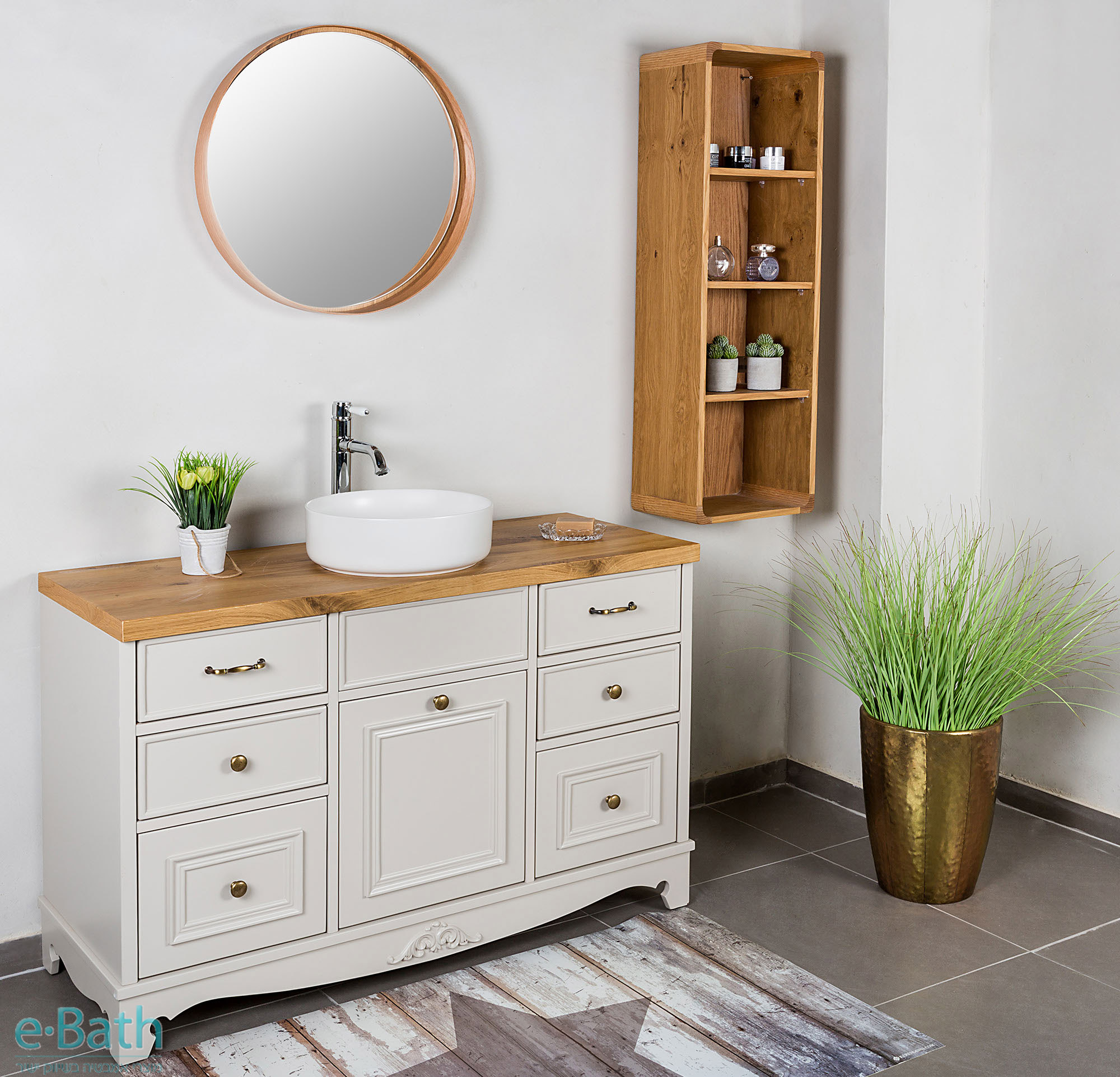 ארון אמבטיה 120 ס"מ ענתיק פרו ארון אמבטיה 120 ס"מ ענתיק פרו