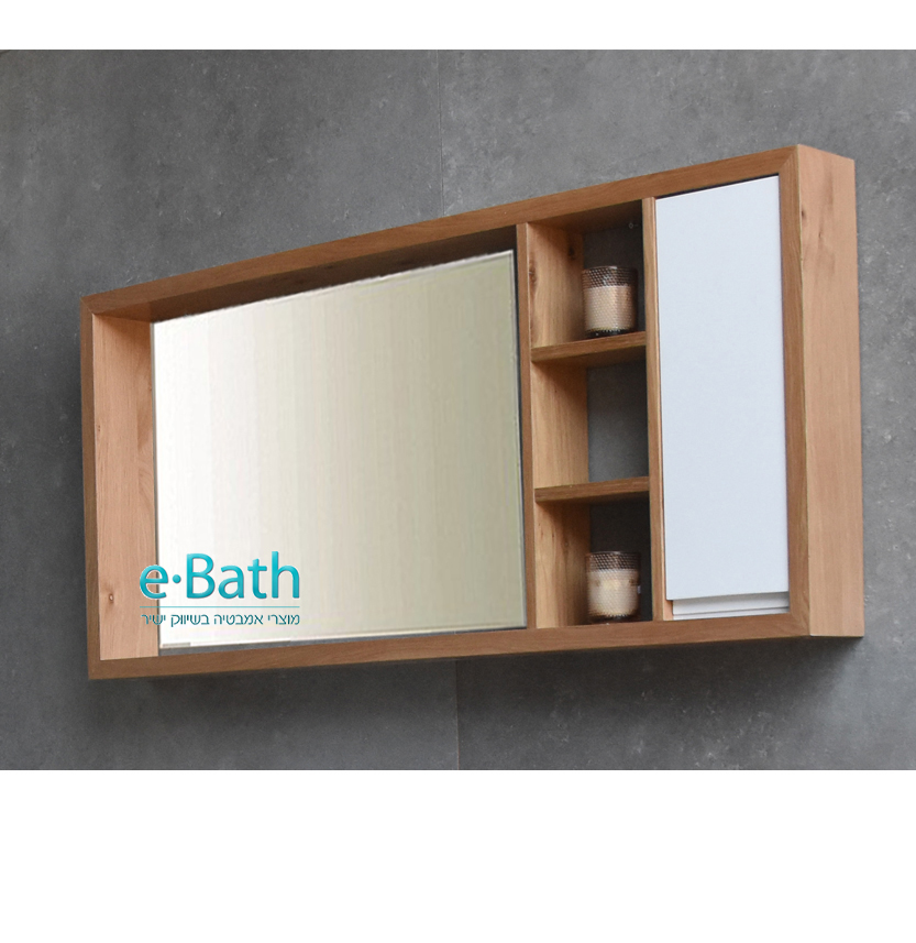 ארון מראה מסגרת עם דלת ומדפים ארון מראה מסגרת עם דלת ומדפים