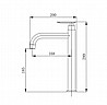 ברז גבוה מים קרים מוברש