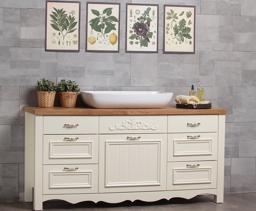 ארון אמבטיה פרובנס 140 ס''מ פטרה ארון אמבטיה פרובנס 140 ס''מ פטרה