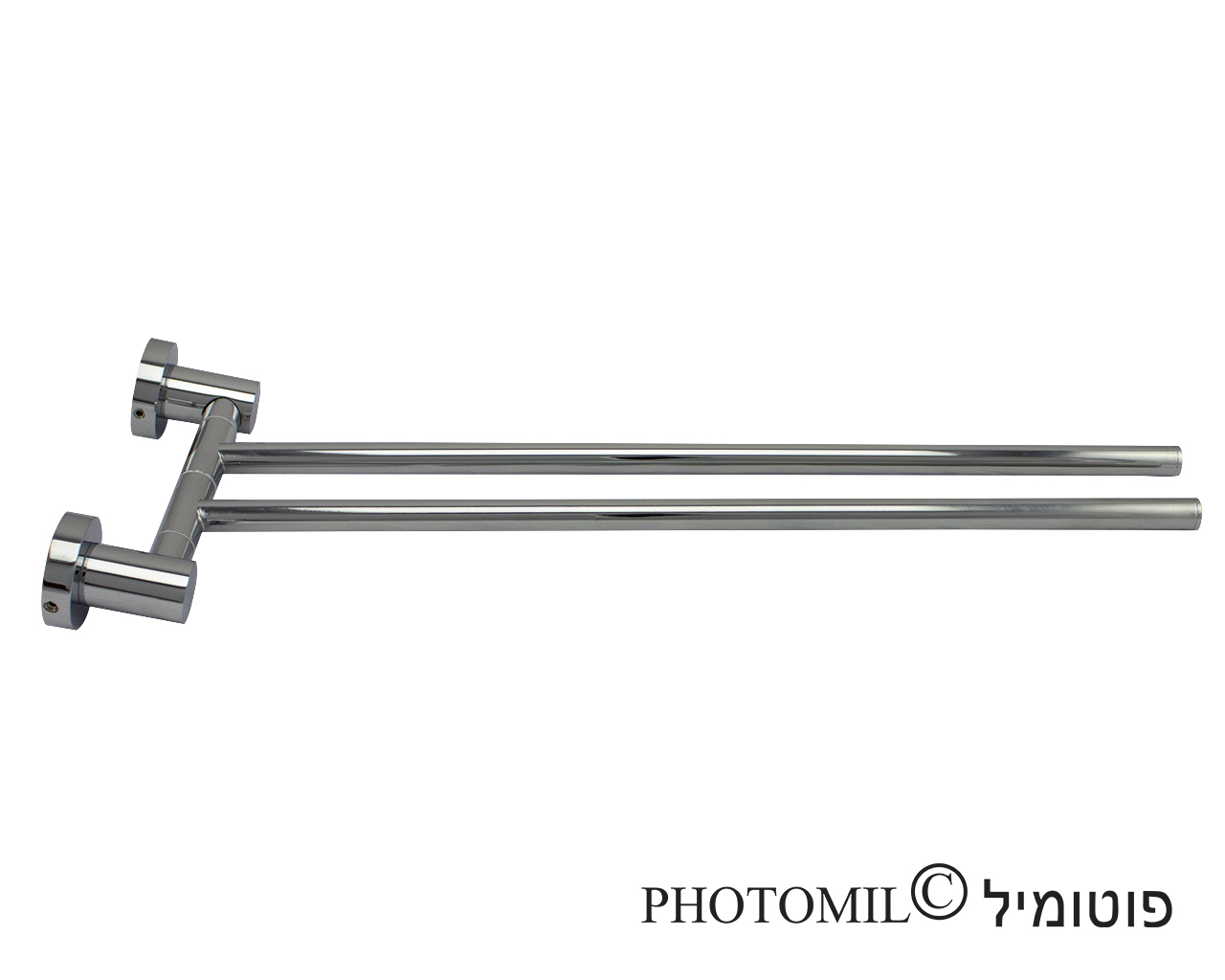 מתלה מגבות נע כפול דגם B מתלה מגבות נע כפול דגם B