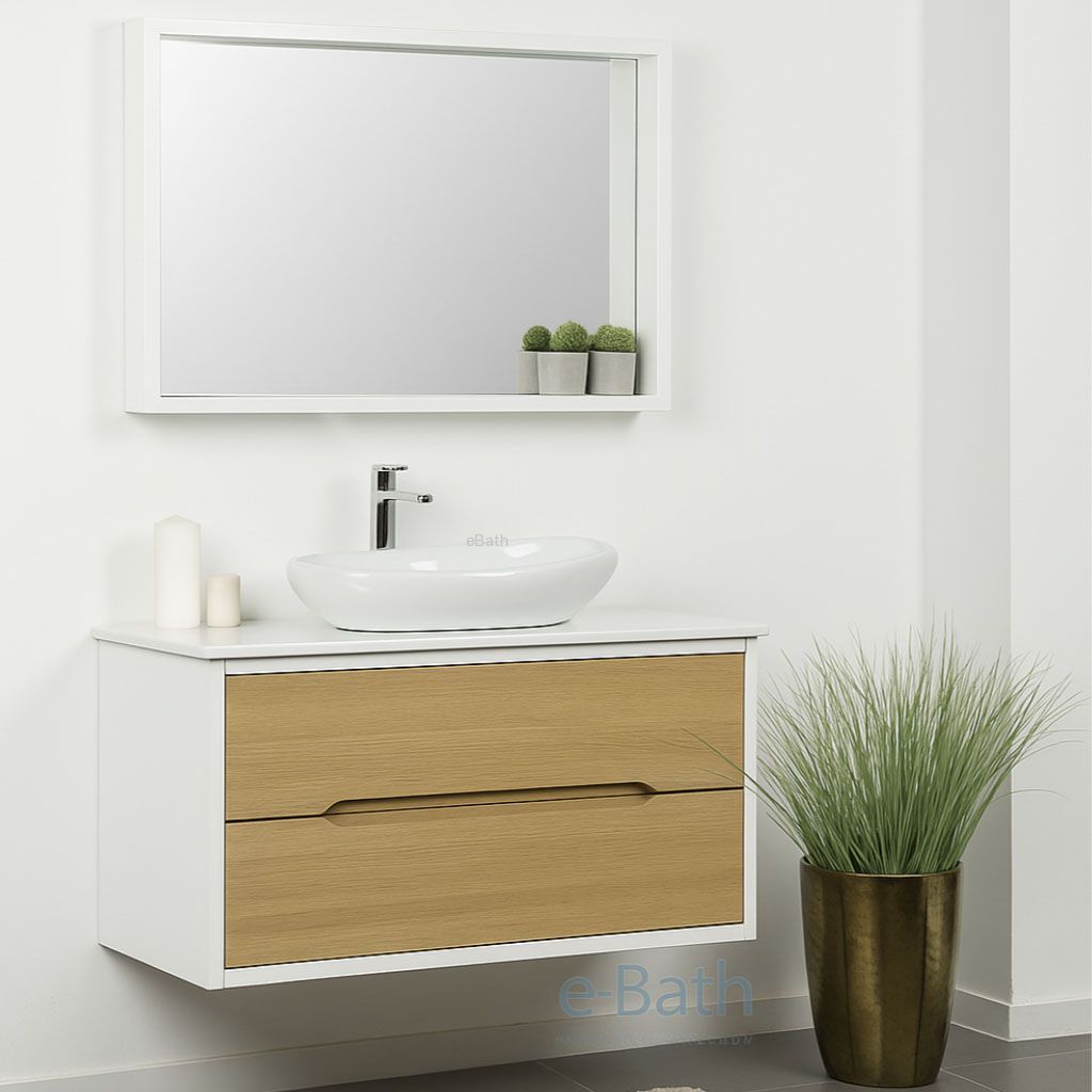 ארון אמבטיה עם משטח קוריאן חזיתות עץ מלא 120 ס''מ ונילה פלוס ארון אמבטיה עם משטח קוריאן חזיתות עץ מלא 120 ס''מ ונילה פלוס