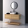 ארון אמבטיה תלוי Loria Plus Wood