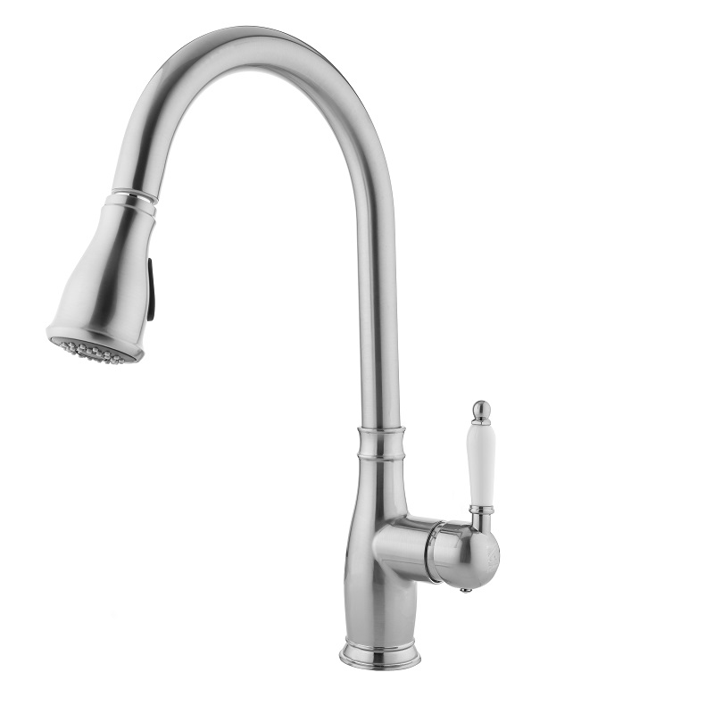 ברז מטבח נשלף ניקל מוברש Clear ברז מטבח נשלף ניקל מוברש Clear