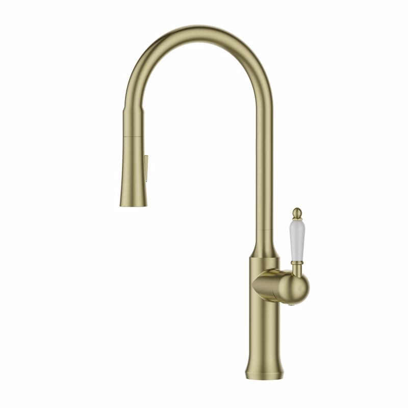 ברז פרח נשלף ידית בירה, 2 מצבים ברונזה צהובה ברז פרח נשלף ידית בירה, 2 מצבים ברונזה צהובה