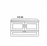 ארון אמבטיה תלוי עם כיור 90 ס