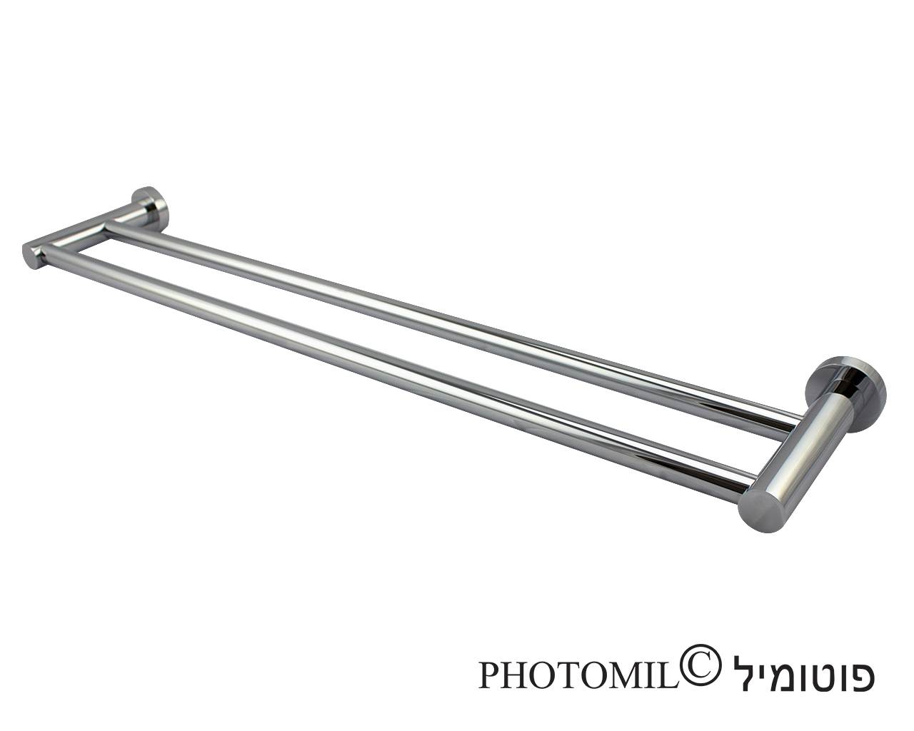 מוט למגבת כפול 80 ס"מ RONDO מוט למגבת כפול 80 ס"מ RONDO
