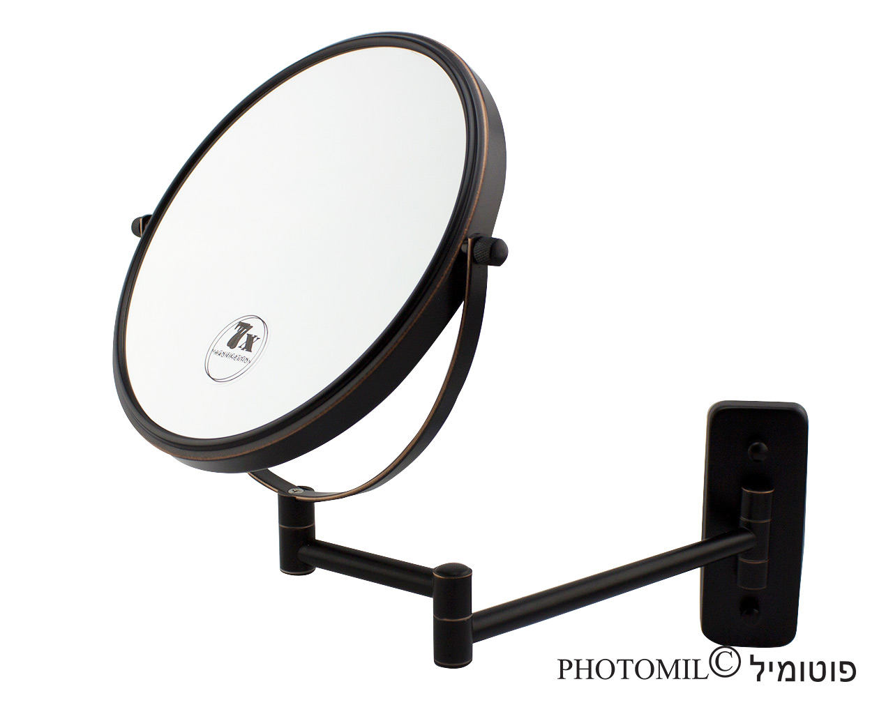 מראה מגדילה קוסמטית לתליה מהודרת פי 7 ברונזה שחור מראה מגדילה קוסמטית לתליה מהודרת פי 7 ברונזה שחור