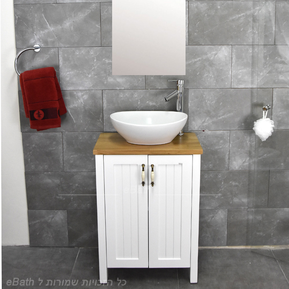 ארון אמבטיה אפוקסי כולל ברז ומראה Star Mini ארון אמבטיה אפוקסי כולל ברז ומראה Star Mini