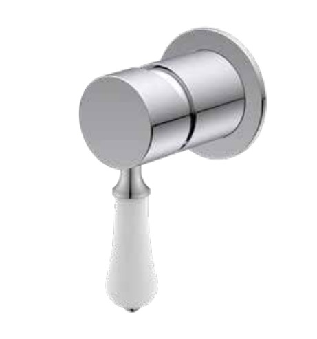 אינטרפוץ 3 דרך ברונזה עם ידית פורצלן אינטרפוץ 3 דרך ברונזה עם ידית פורצלן