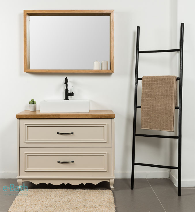 ארון אמבטיה ענתיק פרובנס Elizabeth - A ארון אמבטיה ענתיק פרובנס Elizabeth - A