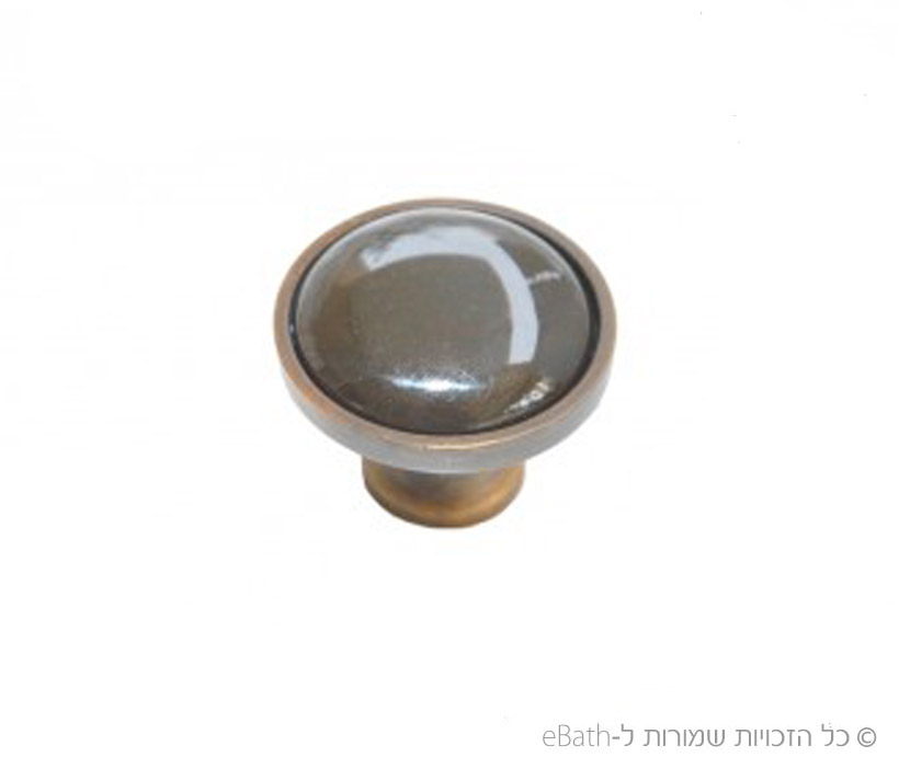 כפתור ברונזה בשילוב פורצלן חום דגם 8256 כפתור ברונזה בשילוב פורצלן חום דגם 8256