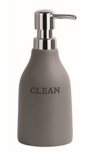 דיספנסר לסבון נוזלי מונח לבן Clean דיספנסר לסבון נוזלי מונח לבן Clean