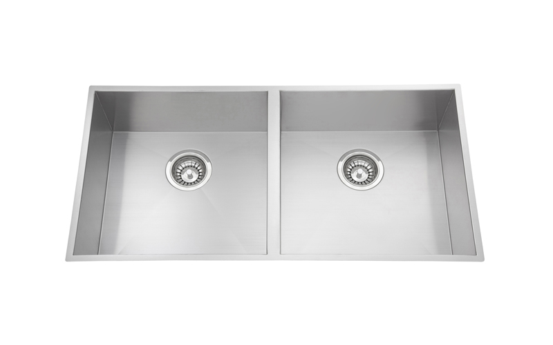 כיור נירוסטה כפול מתאים לארון 90 ס"מ| שבו כיור נירוסטה כפול מתאים לארון 90 ס"מ| שבו