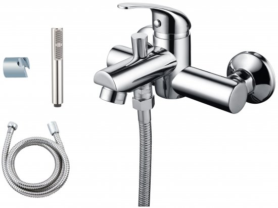 ברז אמבטיה סוללה קומפלט ניקל ZM מבית חמת ברז אמבטיה סוללה קומפלט ניקל ZM מבית חמת