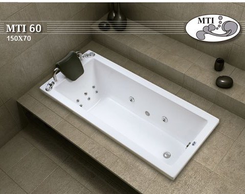 אמבטיה מלבנית 70ס"מ על 150 ס"מ. MTI-60 אמבטיה מלבנית 70ס"מ על 150 ס"מ. MTI-60