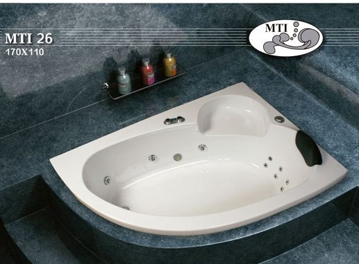 אמבטיה פינתית 110ס"מ על 170 ס"מ. MTI-26 אמבטיה פינתית 110ס"מ על 170 ס"מ. MTI-26