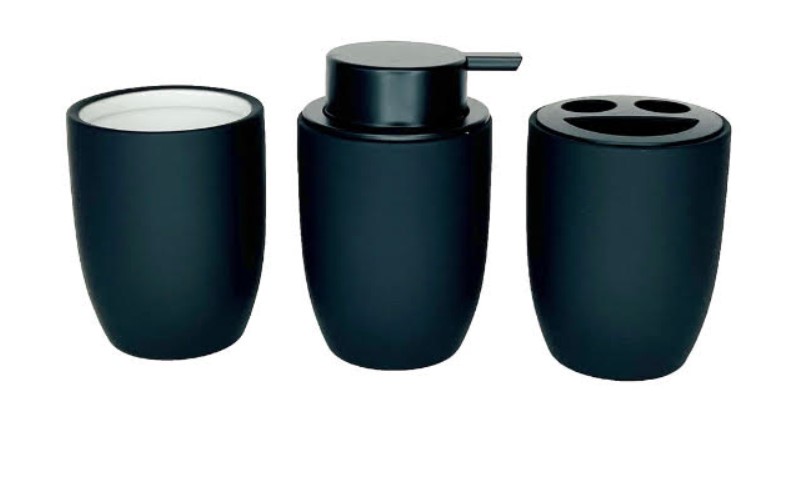 סט מונח לחדר האמבטיה לבן NAVARA סט מונח לחדר האמבטיה לבן NAVARA