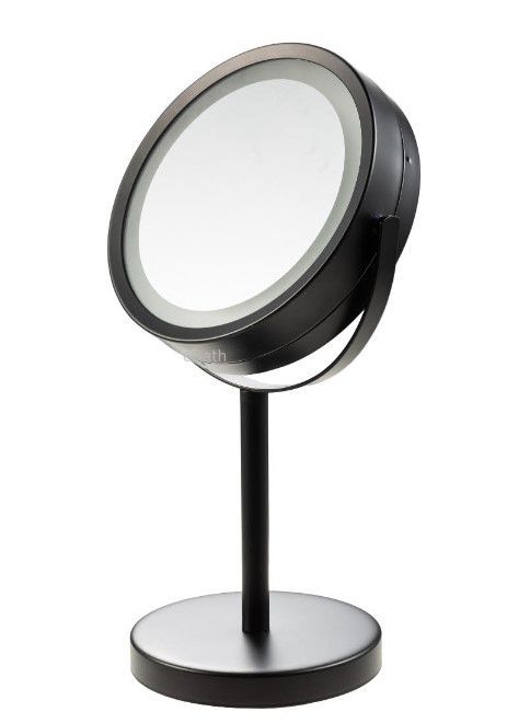 מראה מגדילה מונחת עם תאורת LED בטריה 15 ס"מ צבע זהב מראה מגדילה מונחת עם תאורת LED בטריה 15 ס"מ צבע זהב