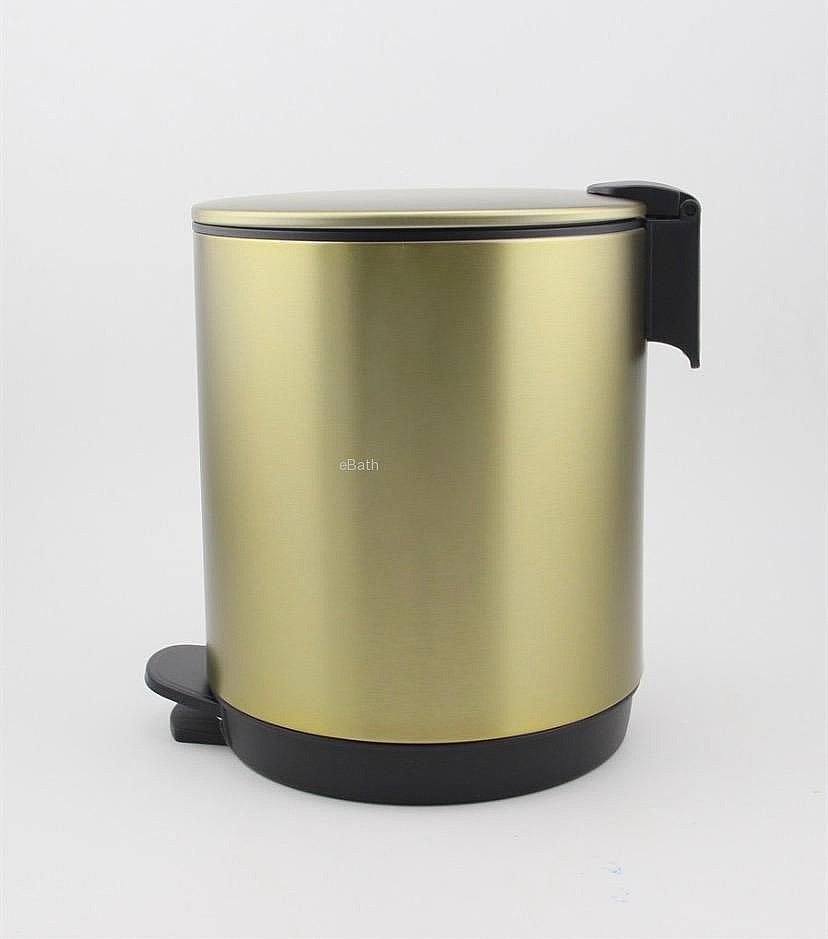 פח אשפה 5 ליטר זהב מט GROP פח אשפה 5 ליטר זהב מט GROP