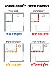 וילון אמבטיה קריסטלים עם פרחים PEVA