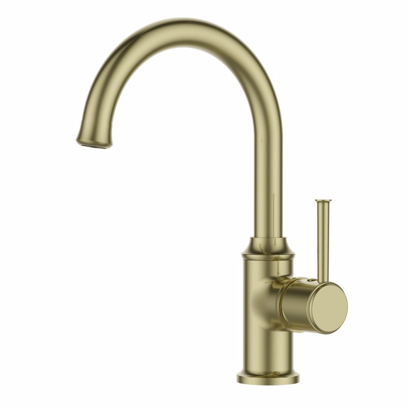 ברז ברבור ענתיק ברונזה עם ידית חרס ברז ברבור ענתיק ברונזה עם ידית חרס