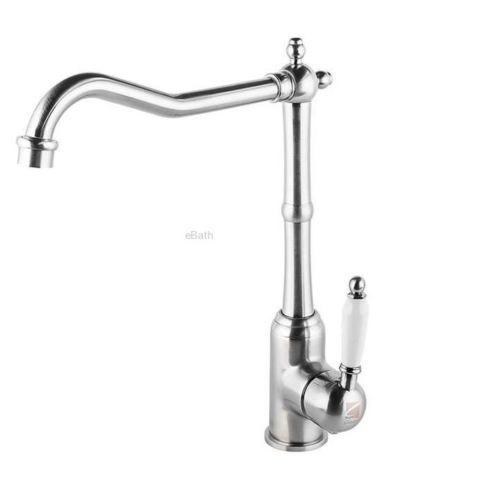 ברז פרח כפרי ניקל מבריק פיה מסתובבת ברז פרח כפרי ניקל מבריק פיה מסתובבת