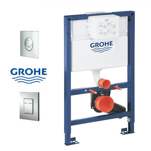 מיכל הדחה סמוי דק 8 ס"מ גרואה כולל לחצן Grohe מיכל הדחה סמוי דק 8 ס"מ גרואה כולל לחצן Grohe