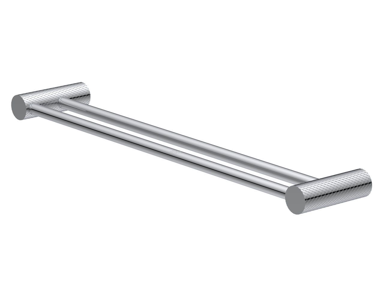 מוט מגבת כפול ניקל מבריק Alita מוט מגבת כפול ניקל מבריק Alita