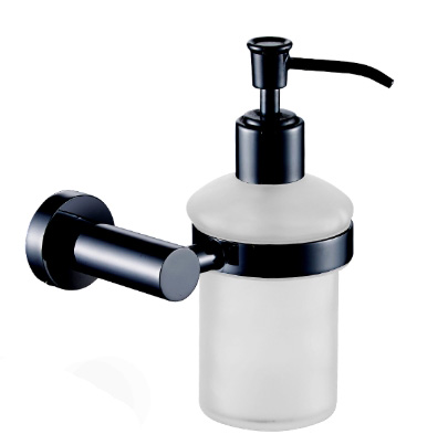דיספנסר תלוי לסבון נוזלי שחור מט Round דיספנסר תלוי לסבון נוזלי שחור מט Round