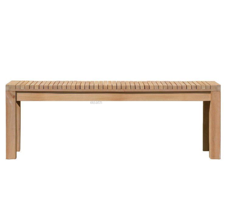 ספסל עץ טיק טבעי רוחב 80 ס"מ Nice ספסל עץ טיק טבעי רוחב 80 ס"מ Nice