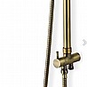 מוט פינוק ברונזה רטרו עם מזלף מיקרופון BRASS