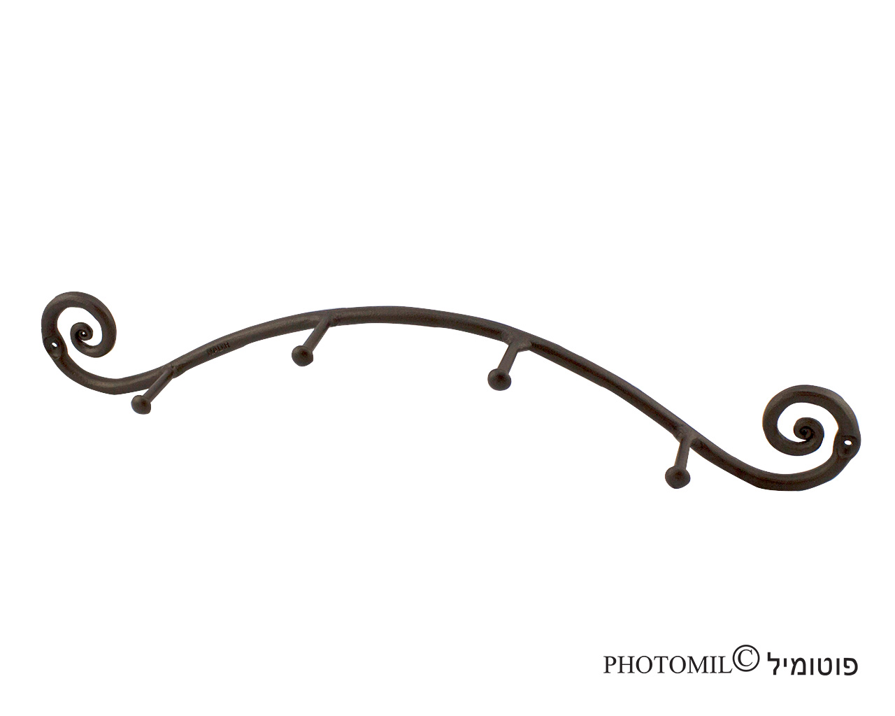 קולב מגבות וחלוקי רחצה 4 ווים 5193 NADIR קולב מגבות וחלוקי רחצה 4 ווים 5193 NADIR