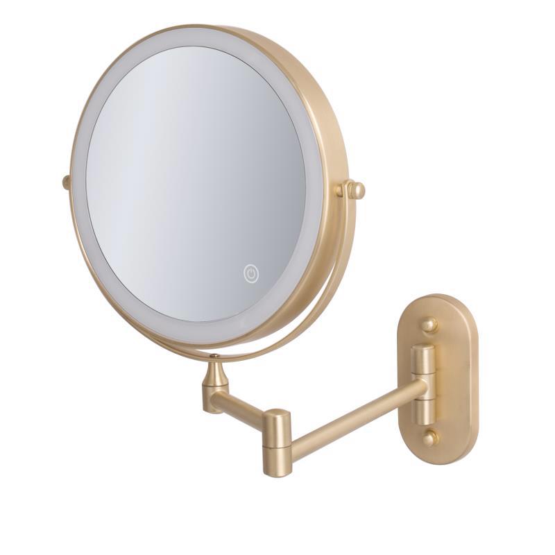 מראה מגדילה שחור פי 7 נטענת בחשמל תאורת LED הדלקה בטאץ' מראה מגדילה שחור פי 7 נטענת בחשמל תאורת LED הדלקה בטאץ'