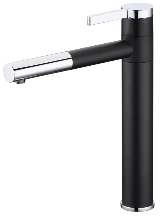 ברז פיה ארוכה לכיור מונח שחור מט ברז פיה ארוכה לכיור מונח שחור מט