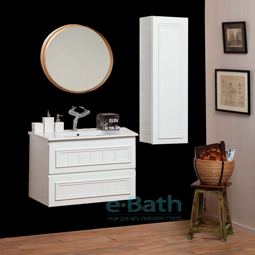 ארון אמבטיה תלוי ענתיק 100 ס"מ רומיאו - B ארון אמבטיה תלוי ענתיק 100 ס"מ רומיאו - B