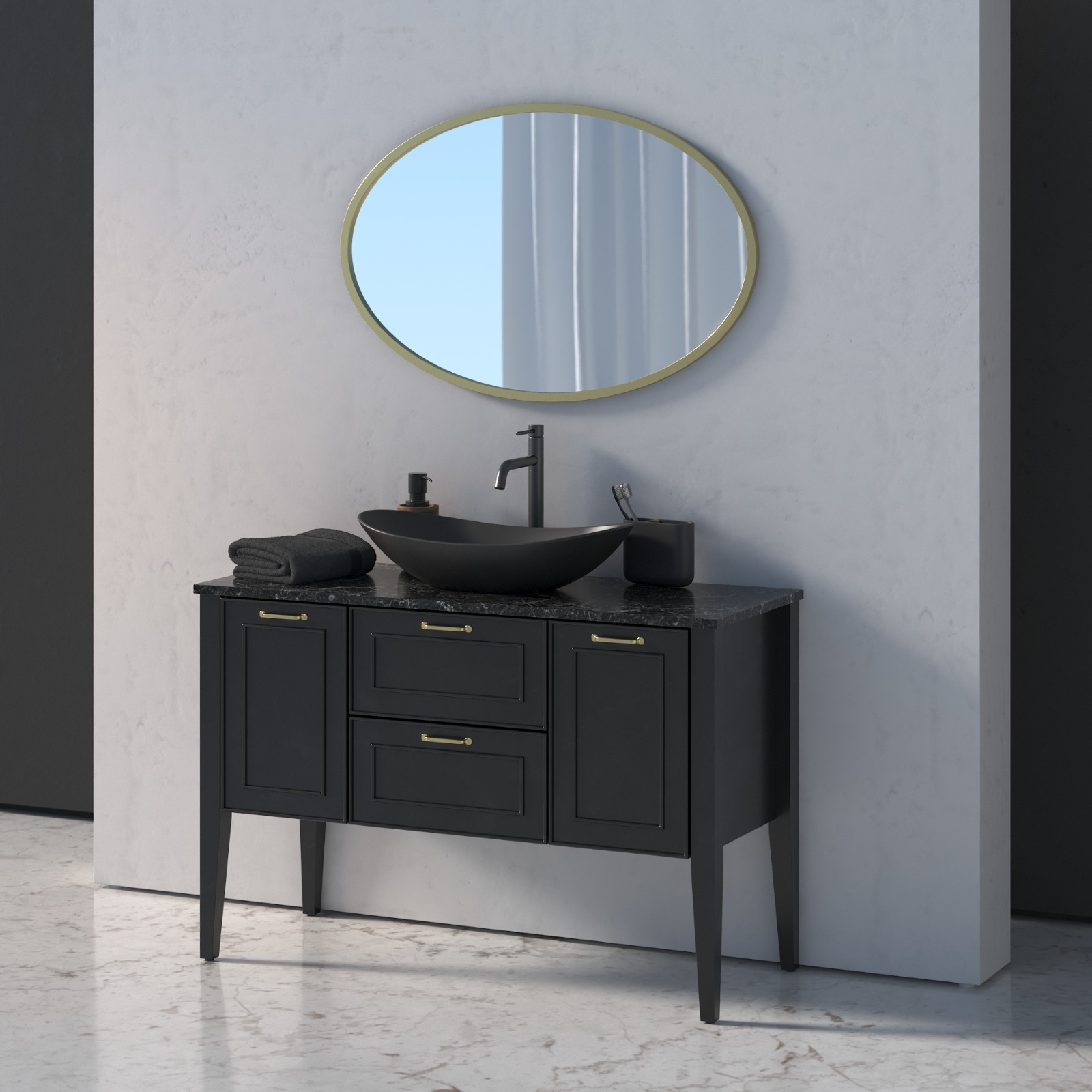 ארון אמבטיה מרגי, רוחב 140 ס"מ ארון אמבטיה מרגי, רוחב 140 ס"מ