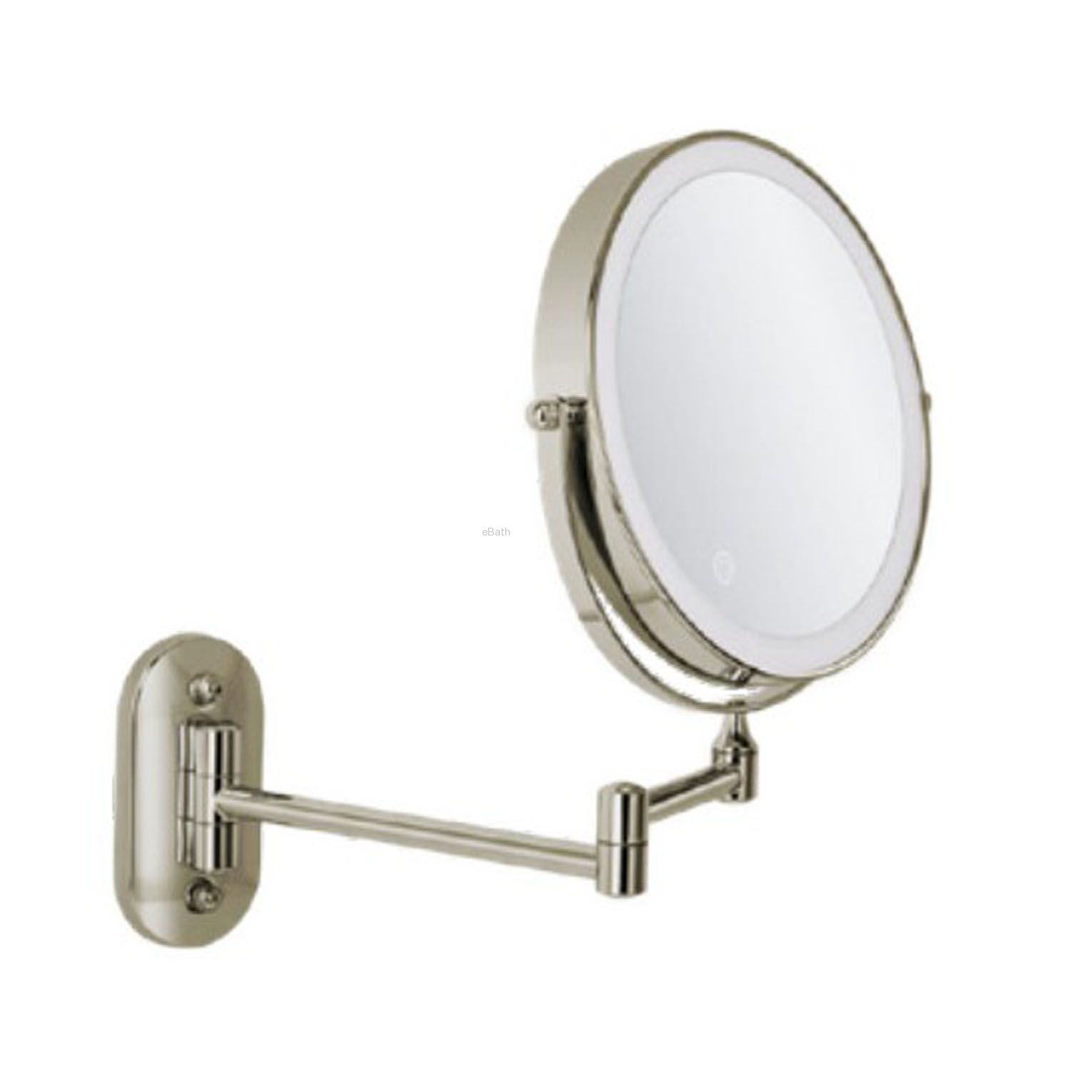 מראה מגדילה מוברש פי 7 נטענת בחשמל תאורת LED הדלקה בטאץ' מראה מגדילה מוברש פי 7 נטענת בחשמל תאורת LED הדלקה בטאץ'