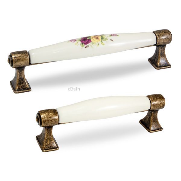 ידית פורצלן בשילוב מושחר 96 מ"מ ידית פורצלן בשילוב מושחר 96 מ"מ