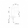 ברז פרח ידית סטיק מים קרים