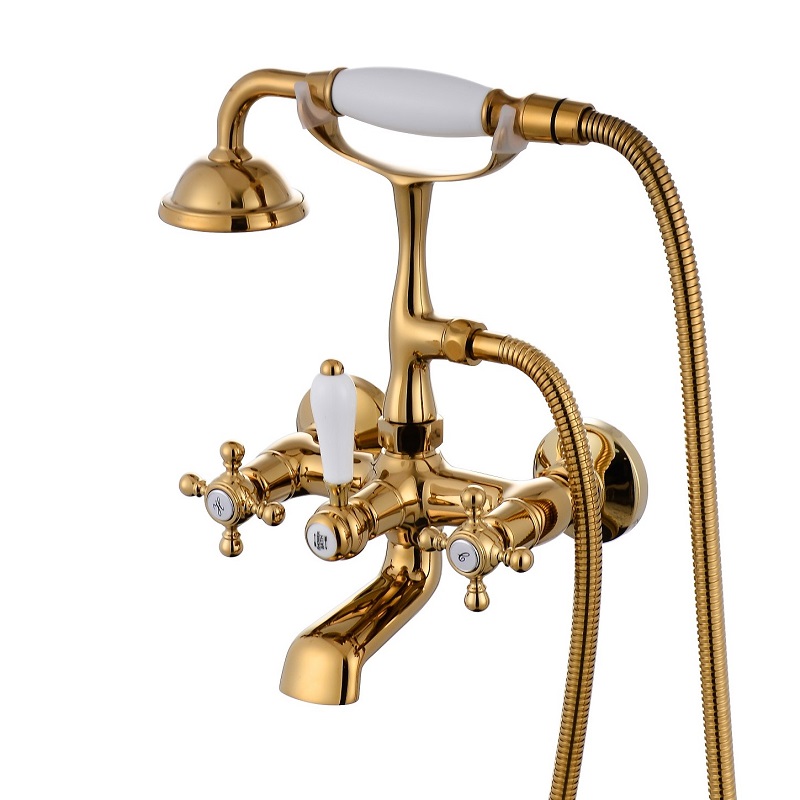 סוללה לאמבטיה קומפלט ענתיקה,זהב סוללה לאמבטיה קומפלט ענתיקה,זהב