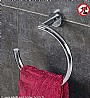 מוט מגבת עגול בהדבקה SILVER-A