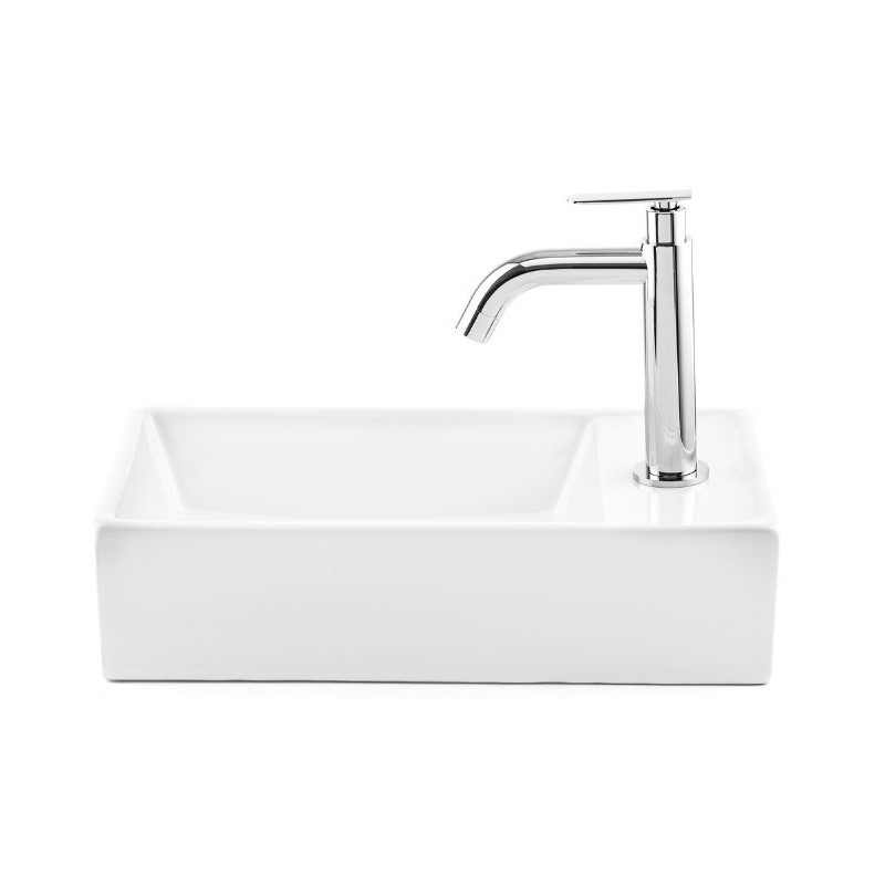 כיור אמבטיה חרס מלבני מונח/תלוי שחור מט 41/22 כיור אמבטיה חרס מלבני מונח/תלוי שחור מט 41/22