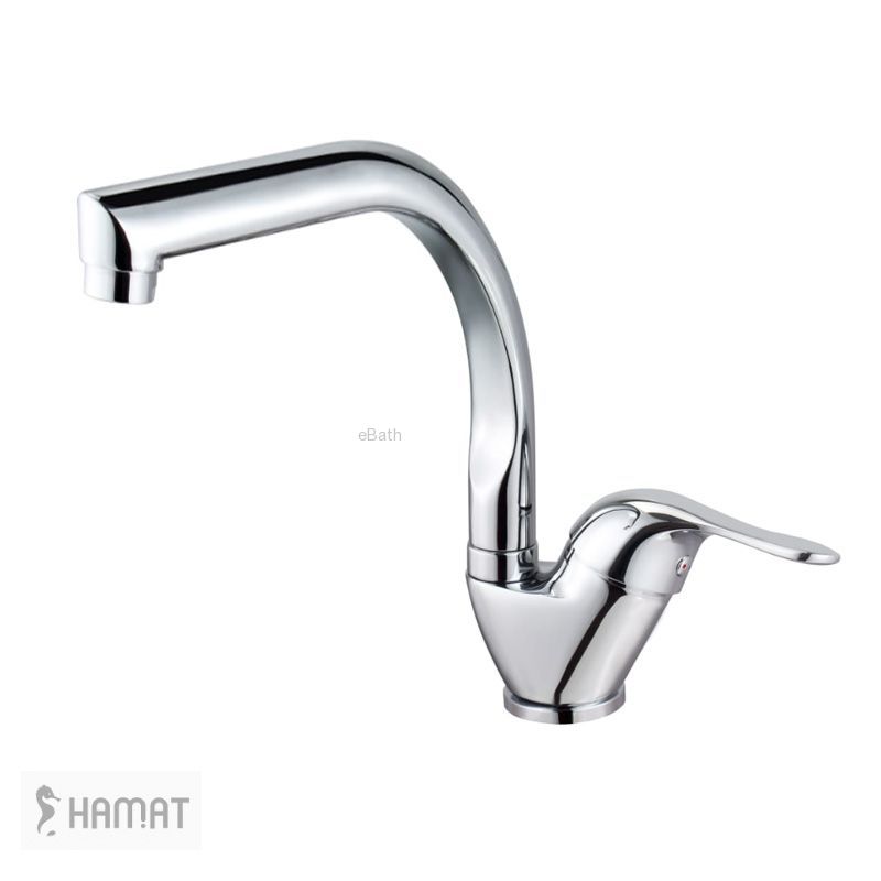 ברז פרח נמוך לכיור מטבח | פיה ארוכה מסתובבת. ברז פרח נמוך לכיור מטבח | פיה ארוכה מסתובבת.