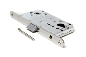 מנעול לצילנדר עם נעילה בלשונית, חזית 18 מ"מ 50 מ"מ ניקל מנעול לצילנדר עם נעילה בלשונית, חזית 18 מ"מ 50 מ"מ ניקל